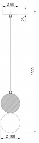 Подвесной светильник Eurosvet Stone 304051 травертин в Нижнем Новгороде фото 2