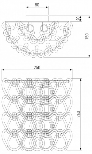 Накладной светильник Bogate's Cappio 380/2 в Нижнем Новгороде фото 3