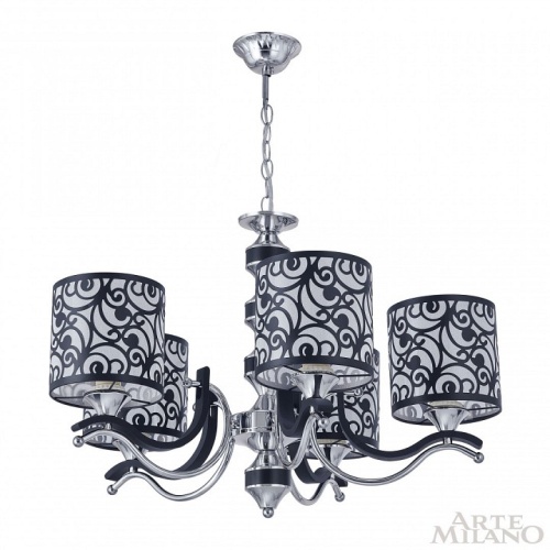 Подвесная люстра Arte Milano Florentia-4957 304957/5 Bk/Ni в Нижнем Новгороде фото 4