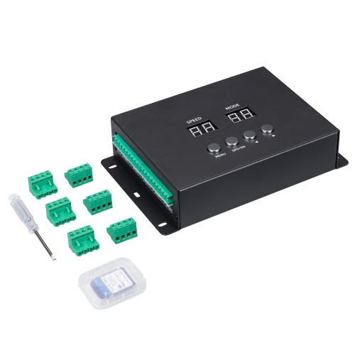 Контроллер DMX K-5000 (220V, SD-card, 5x512) (Arlight, IP20 Металл, 1 год) в Ермолино фото 2