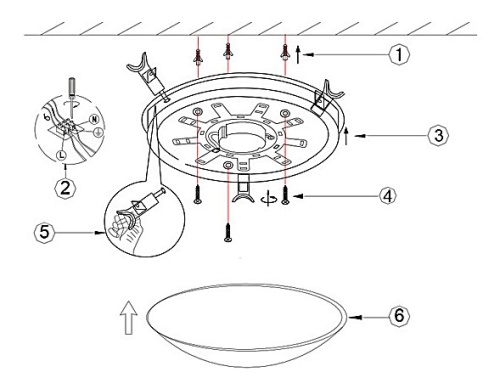 Накладной светильник Globo Palila 40428 в Нижнем Новгороде фото 2