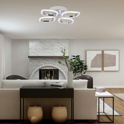 Люстра на штанге Escada  10222/4LED Chrome в Нижнем Новгороде фото 3