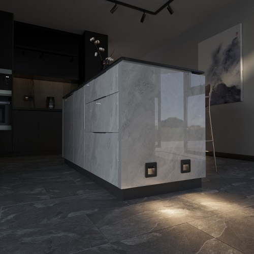 Заглушка для поста с подсветкой, без рамки Werkel черный матовый W1154608 в Нижнем Новгороде фото 2