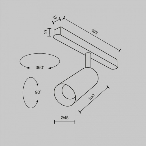 Светильник на штанге Maytoni Focus LED TR032-2-5W2.7K-M-B в Заречном фото 4