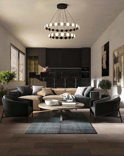 Подвесная люстра Freya Collar FR6180PL-L70B в Нижнем Новгороде фото 4