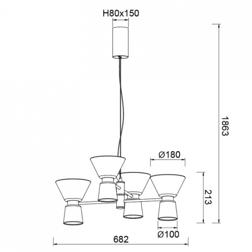 Подвесная люстра Mantra New York 9219 в Нижнем Новгороде фото 2