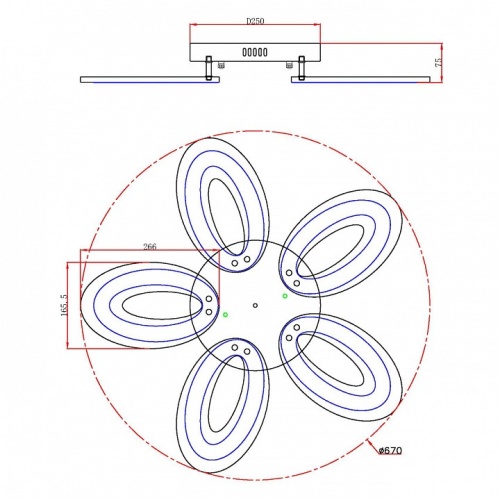 Потолочная люстра Escada Air 10211/5LED в Нижнем Новгороде фото 4