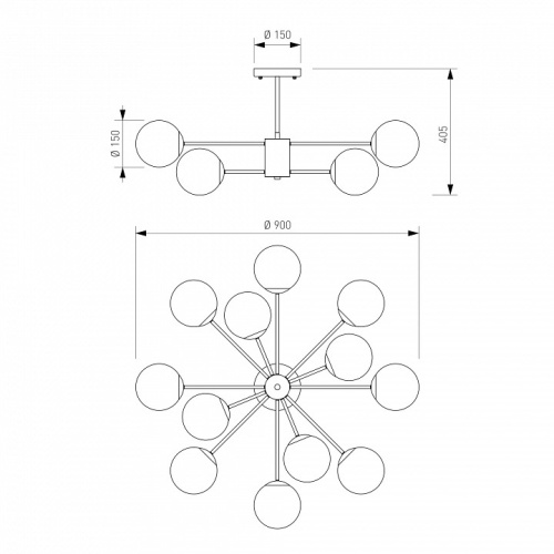 Люстра на штанге Eurosvet Adaline 502002/12 в Нижнем Новгороде фото 3