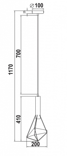 Подвесной светильник Maytoni Spider T021-01-B в Бородино фото 3