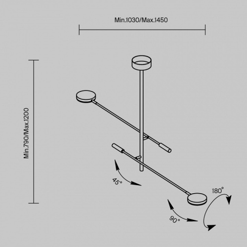 Светильник на штанге Maytoni Fad MOD070CL-L15B3K1 в Нижнем Новгороде фото 4