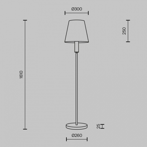 Торшер Maytoni Lira MOD483FL-01BS в Нижнем Новгороде фото 3