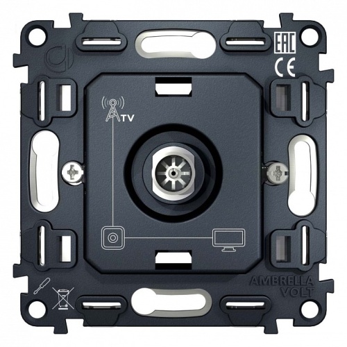 Механизм ТВ-розетки оконечная Ambrella Volt Quant VM202 в Нижнем Новгороде