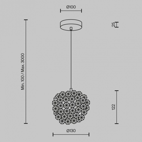 Подвесной светильник Maytoni Adamant MOD487PL-01BS в Нижнем Новгороде фото 4