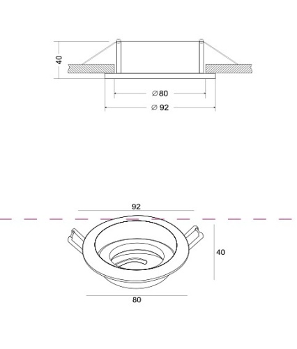 Встраиваемый светильник Maytoni Atom DL025-2-01W в Симе фото 6