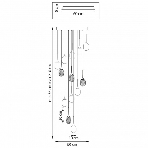 Подвесная люстра Lightstar Acrile 738131 в Белово фото 4