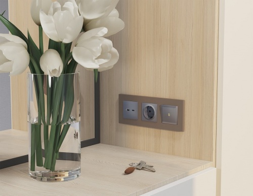 Выключатель самовозвратный одноклавишный с подсветкой, без рамки Ambrella Volt MA MA502050 в Нижнем Новгороде фото 3