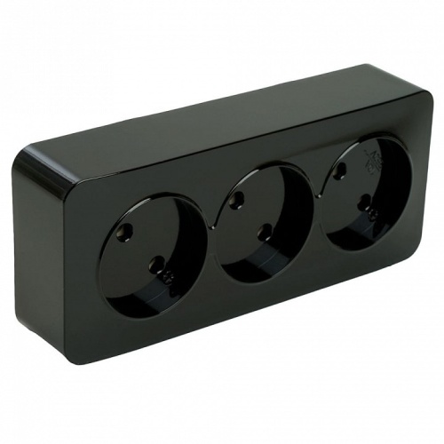 Розетка тройная без заземления Stekker София 49317 в Нижнем Новгороде фото 6