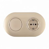 Блок с выключателями одноклавишными влагозащищенными Arte Milano SET08-2 SET08-2-40-1-30-1 shampan в Нижнем Новгороде