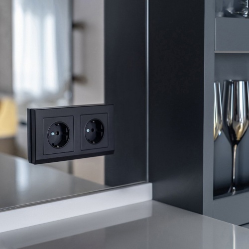 Рамка на 2 поста Werkel Stark (черный) W0021808 в Нижнем Новгороде фото 6