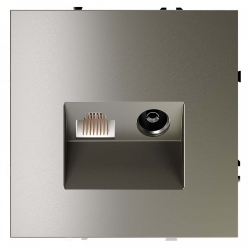 ТВ-розетка и розетка Ethernet RJ-45 без рамки Voltum S70 VLS060704 в Нижнем Новгороде фото 5