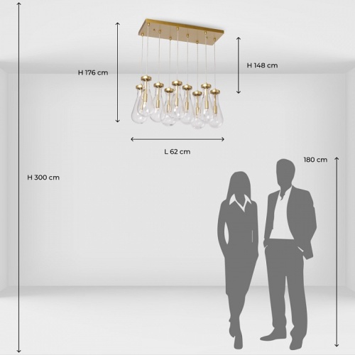 Подвесная люстра DeMarkt Крайс 14 657013909 в Нижнем Новгороде фото 11