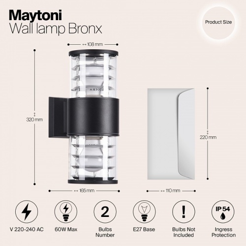 Светильник на штанге Maytoni Bronx O576WL-02B в Белово фото 5