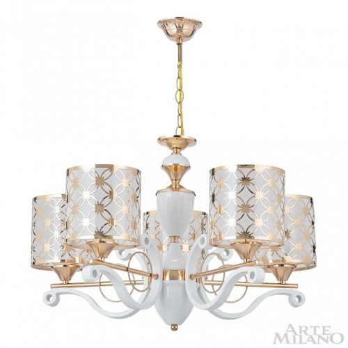Подвесная люстра Arte Milano Florentia-3097 303097/5 Wh/Gd в Нижнем Новгороде фото 8