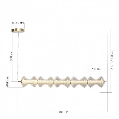 Подвесной светильник ST-Luce SPINE SL6136.243.01 в Нижнем Новгороде фото 3