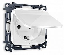 Розетка с заземлением и со шторкой, без рамки с крышкой Ambrella Volt OMEGA MO108010 в Нижнем Новгороде