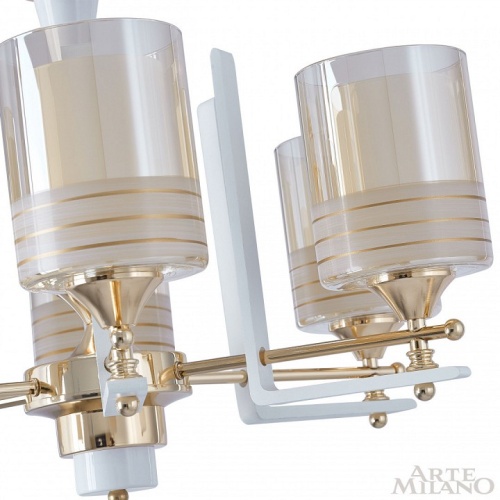 Подвесная люстра Arte Milano Florentia-6087 306087/5 Wh/Gd в Нижнем Новгороде фото 6