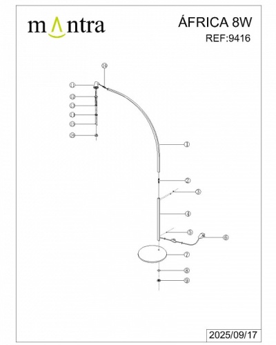 Торшер Mantra Africa 9416 в Нижнем Новгороде фото 5