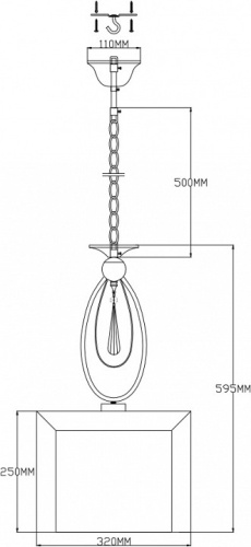 Подвесной светильник Moderli Dark V2580-1P в Нижнем Новгороде фото 2