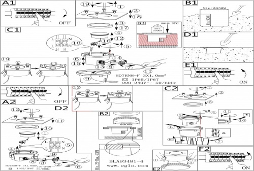 Встраиваемый в дорогу светильник Eglo Lamedo 93481 в Нижнем Новгороде фото 2