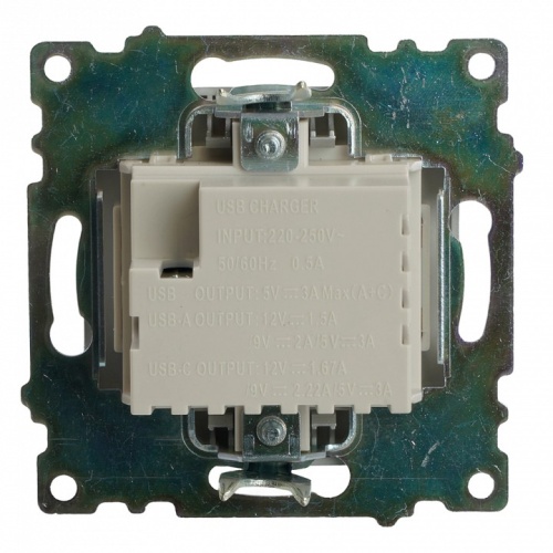 Розетка 2хUSB type A и C без рамки Stekker Катрин 50054 в Нижнем Новгороде фото 6