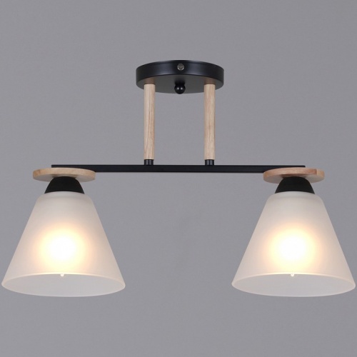 Светильник на штанге 11630-0.3-02 BK+WOOD в Нижнем Новгороде фото 4
