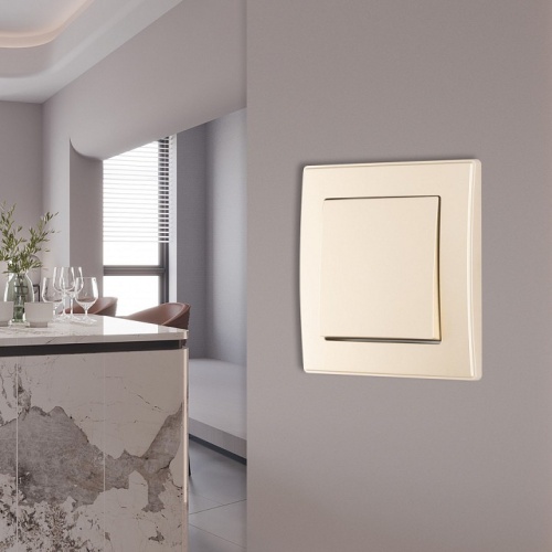 Выключатель одноклавишный Arte Milano SET06-1 SET06-1-30-1 shampan в Нижнем Новгороде фото 2