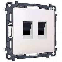 Розетка двойная Ethernet RJ-45 без рамки Ambrella Volt ALFA MA212110 в Нижнем Новгороде