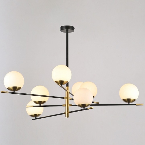 Люстра на штанге ILLUMICO IL0063 IL0063-8P-79 BK COP в Нижнем Новгороде фото 4