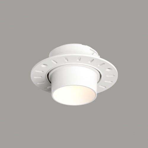 DK3056-WH Встраиваемый светильник под шпатлевку, IP20, до 15 Вт, LED, GU5,3, белый, пластик в Коломне