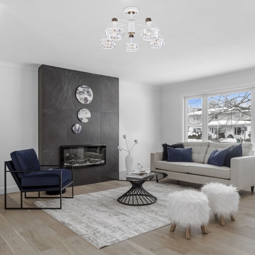 Люстра на штанге Eurosvet Lord 70075/5 белый в Нижнем Новгороде фото 4