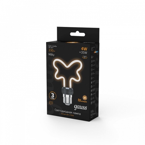 Лампа светодиодная Gauss  E27 4Вт 2700K 1001802104 в Нижнем Новгороде фото 3
