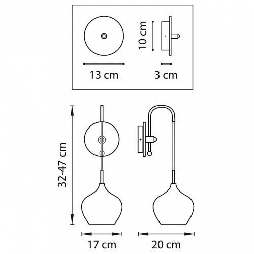 Бра Lightstar Pentola 803543 в Белово фото 2