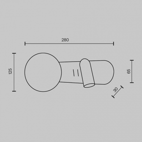 Бра Maytoni Inversio MOD350WL-01BBS в Нижнем Новгороде фото 3