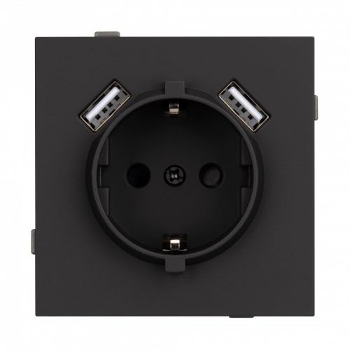 Розетка с заземлением и 2хUSB type A, без рамки Arlight SCT-TENDO 054603 в Нижнем Новгороде фото 3