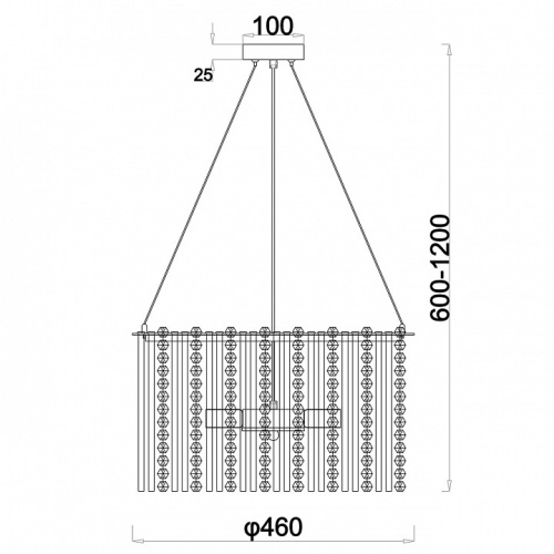 Подвесная люстра Escada Astley 2104/6S в Нижнем Новгороде фото 4