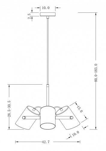 Подвесной светильник Freya Elori FR4004PL-03WB в Йошкар-Оле фото 2