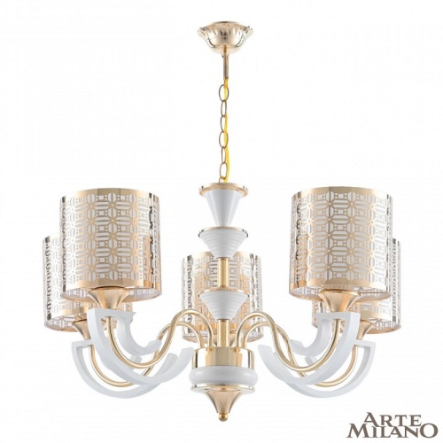 Подвесная люстра Arte Milano Florentia-8857 308857/5 Wh/Gd в Нижнем Новгороде фото 8