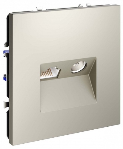 ТВ-розетка и розетка Ethernet RJ-45 без рамки Voltum S70 VLS060703 в Нижнем Новгороде