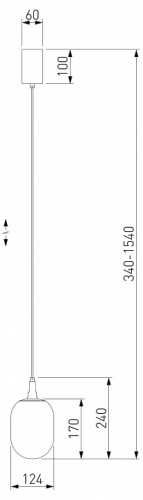 Подвесной светильник Eurosvet Pineapple 50266/1 янтарный в Дзержинске фото 3