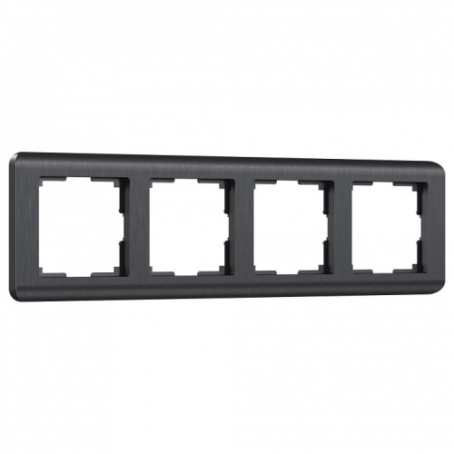 Рамка на 4 поста Werkel Stream (графит) W0042104 в Нижнем Новгороде